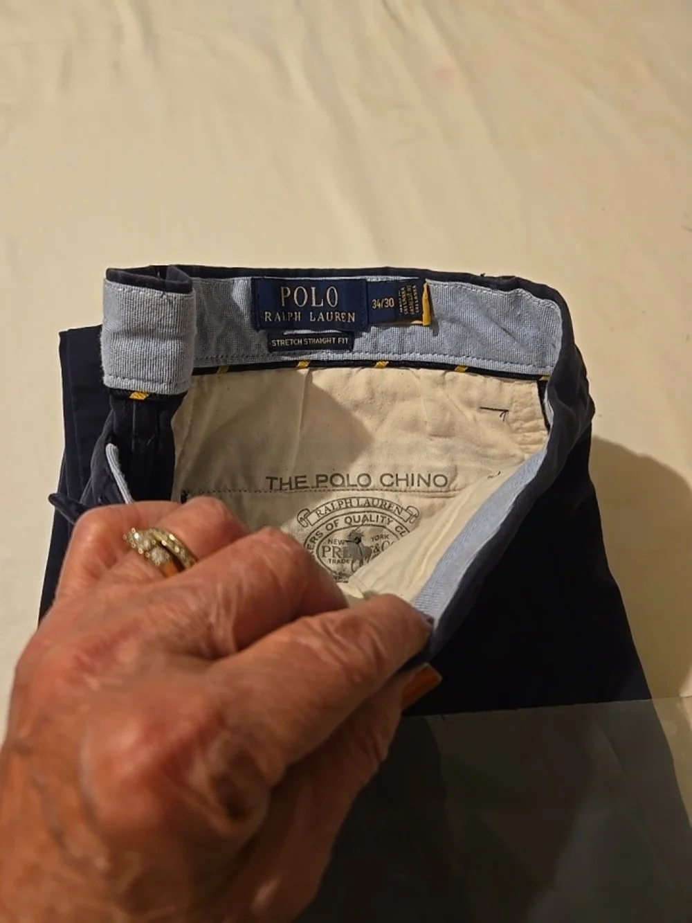 Polo by Ralph Lauren Navy Cotton Chinos